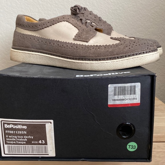 BePositive ii wing toe derby Suede size 43